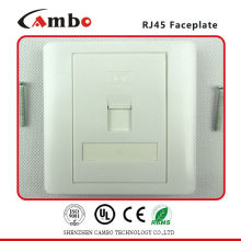 Made In China RJ45 Keystone Faceplate Apply to ul194v-o high-impact fire-retardant ABS